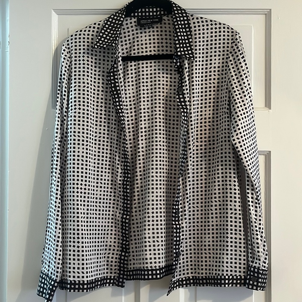 Jones New York patterned button down